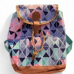Hot Topic Geometric Multicolor Backpack